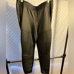 Faux Leather Moto Leggings